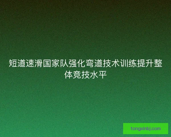 短道速滑国家队强化弯道技术训练提升整体竞技水平 短道速滑国家队强化弯道技术训练提升整体竞技水平